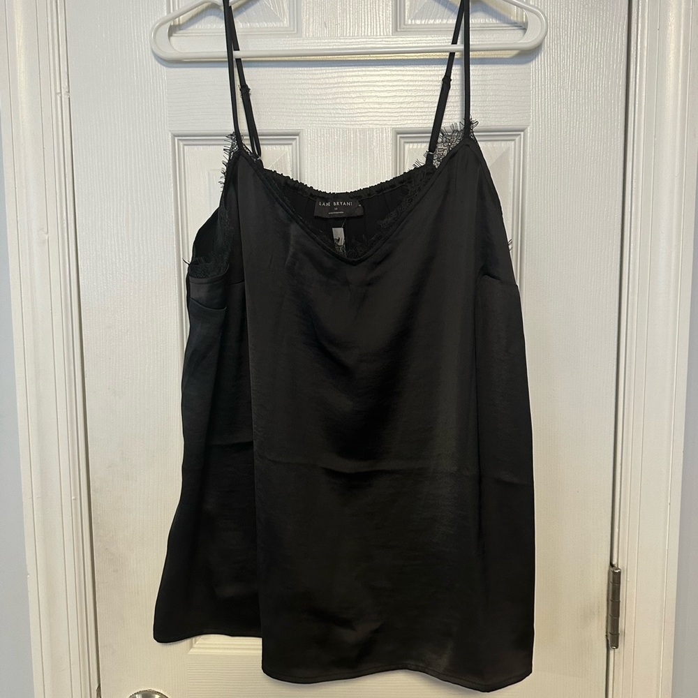 Lane Bryant black tank top size 18 NWT